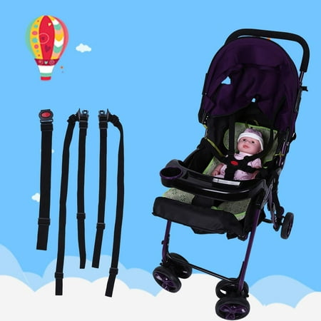 Adjustable Baby Stroller Safety Strap Kids Dining Chair 5 Point Harness Child Pram Seat Belt, Baby Chair Safety Belt, Baby Stroller Safety (Best Pram For Baby And Toddler)