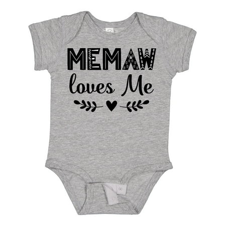

Inktastic My Memaw Loves Me Outfit Gift Baby Boy or Baby Girl Bodysuit