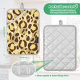 thumbnail image 4 of Yellow Leopard Pattern Pot Holder Set 2 Piece Non-Slip Oven Hot Pads Heat Resistant Durable 7x9.8in, 4 of 7