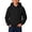 Black, variant on Abtuhar Fall Hooded Pullover Sweatshirt for Toddler Kids Girls Boys Solid Long Sleeve Tops for 1-12 Years