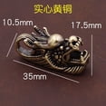 thumbnail image 4 of brass Carved dragon head key ring A6 Collection Exquisite, 4 of 5