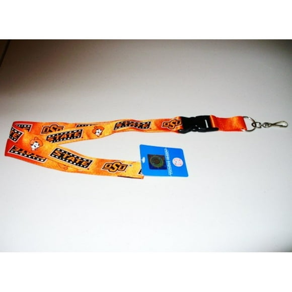 OSU Cowboys Orange Lanyard With Velcro Safety Fastener