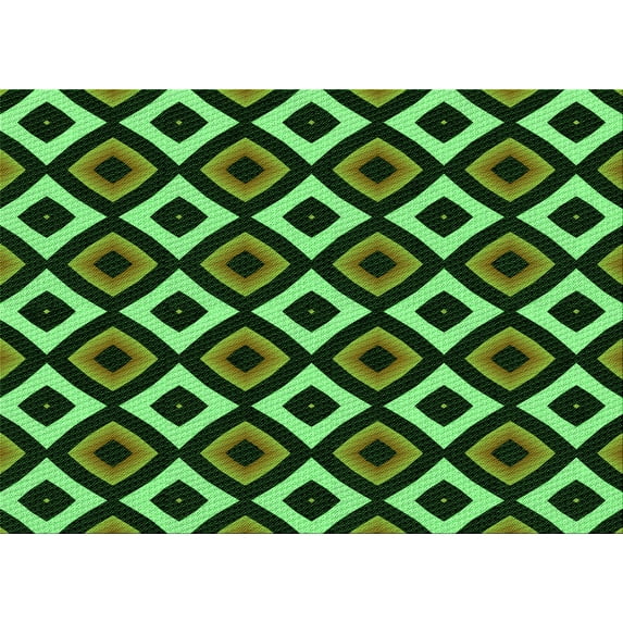 Ahgly Company Machine Washable Indoor Rectangle Transitional Dark Forest Green Area Rugs, 8' x 10'