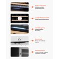 thumbnail image 6 of VEVOR Wine Cooler, 46 Bottle Dual Zone Wine Fridge, Built-in & Freestanding Fridge with Glass Door, Adjustable Shelves, Digital Temperature Control, Wine Cooler Refrigerator for Home, Office, Bar, 6 of 9