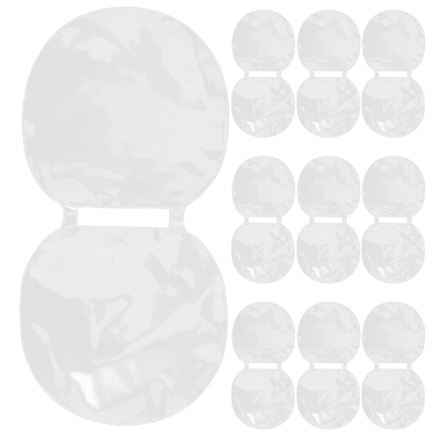 SHISUYAN 10pcs Professional Table Tennis Rackets Rubber Protection Film Adhesive Paddle Guard Film Double-Sided Thick Protective Film for Table Tennis Racket Safety
