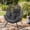 Gray Rattan Gray Cushion, variant on Walsunny Egg Chairs Outdoor Patio Wicker Oversized Egg Shell Lounger Lawn Chair with Cushion for Indoor Outside Porch Balcony Backyard,Original Wood Color Rattan Beige Cushion