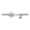 thumbnail image 2 of Araiya Fine Jewelry Sterling Silver Ascher and Round-Shape Lab Grown Diamond Tennis Bracelet for Women (1 1/2 cttw, D-F Color, VS1 Clarity) 7inch, 2 of 6