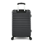 iFLY Fibertech 28 Large Checked Suitcase – Hardside Expandable Spinner Luggage for Travel, Black
