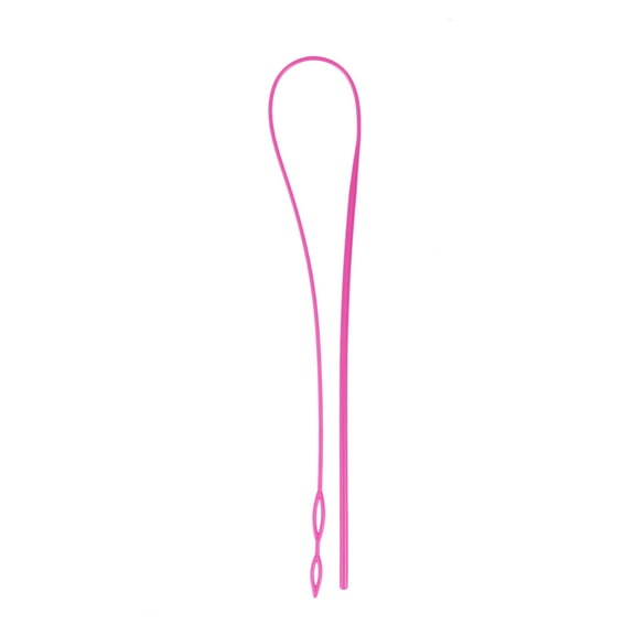 Topbathy Long Plastic Threader for Wear Elastic Band DIY Hand Worn Belt Tool Easy Puller for Daily Use