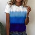 thumbnail image 1 of T-shirts à Manches Courtes pour Femmes Tops d'Été 2023 Femmes Décontracté en Vrac Imprimé Floral Col Rond Imprimé à Manches Courtes T-Shirt Tops, 1 of 8