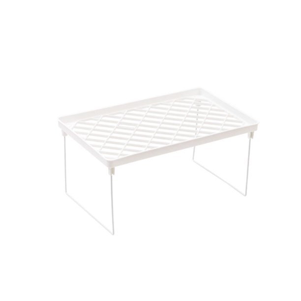 Kearding Estante de almacenamiento de múltiples capas, estante ligero multifuncional de amplia aplicación, estantes portátiles, soportes Organizadores de utensilios de cocina Grande (24*38 cm)