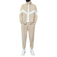 thumbnail image 2 of Yusimy Men's Color-Block 2-Piece Stand-Up Collar Set Zip-Up Long Sleeve Elastic Waist Slim-Fit Pocket Pants Casual Sports, 2 of 5