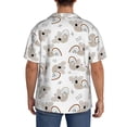 thumbnail image 3 of Fotbe Cartoon Koala Camisa Estampada de Manga Corta para Hombre, Casual de Verano, Estilo Playero, Sin Arrugas-XX-Large, 3 of 5