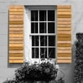 thumbnail image 5 of Design Craft Millworks 400257 15 in. x 40.125 in. Horizontal Natural Cedar Board-N-Batten Shutters Pair - 3 in. Board, 5 of 6