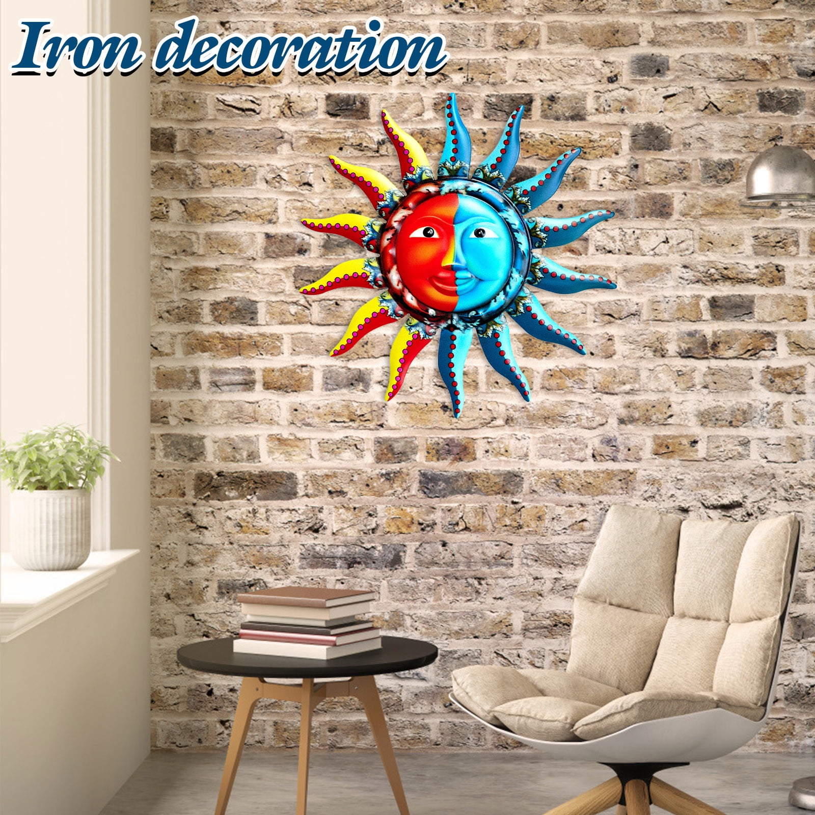 Sun Wall Decoration Home Decor Indoor Decor Sun Face Wall Ornament