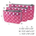 thumbnail image 3 of Vercord Purse Organizer Insert for Handbags Bag Organizers Inside Tote Pocketbook Women Nurse Nylon 13 Pockets Rose Dot Small, 3 of 5