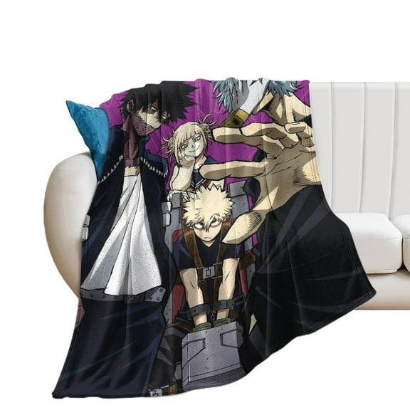 My Hero Academia Luxury Flannel Blanket - Super Soft Anti-Static Plush Warm Blanket for Sofa Bed - Extra Large Cozy Blanket for Men and Women, Home Decor Gift.