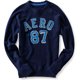 thumbnail image 1 of Aeropostale Mens Pull Over Aero 87 Ted Knit Sweater, Azul, Mediano, 1 of 1