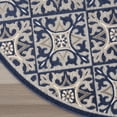 thumbnail image 5 of Nourison Aloha Indoor/Outdoor Blue 7’10” x Round Area Rug (8 Round), 5 of 10