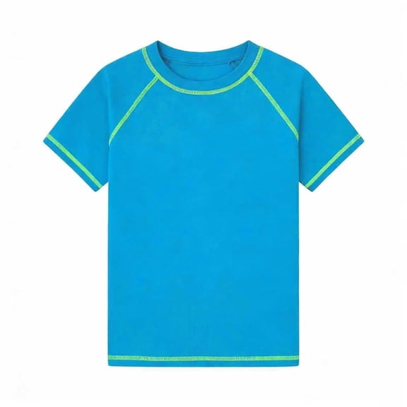 REDARER Kids UPF 50 Short Sleeve Rash Guard Top with Swimwear,13-14 Years