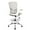 Grey, variant on HYLONE Drafting Chair, Tall Office Chair Standing Desk Stool with Adjustable Foot Ring, Flip-Up Arms, Mesh High-Back Drafting Table Chair, White & Grey