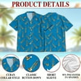 thumbnail image 3 of Trombone Pattern Hawaiian Shirt for Men, Musical Instruments Button Down Summer Beach Short Sleeve, Sizes S-5XL, 3 of 4