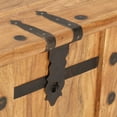 thumbnail image 3 of vidaXL Chest Storage Box Trunk Bench Hall Cabinet Furniture Solid Wood Acacia, 3 of 16