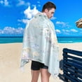 thumbnail image 5 of Coolnut Floral Element Beach Towel, Oversized Travel Towel, Absorbent, Lightweight, Quick Drying, Soft and Comfortable Wash cloth, 5 of 7