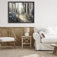 thumbnail image 3 of Stupell Industries Farmhouse Blue Birch Sunlit Forest Black Floating Frame Canvas Art, 31 x 25, by Franklyn Gregory, 3 of 8