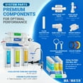 thumbnail image 3 of Max Water RO à 5 Étapes avec Robinet, Réservoir Robuste, Filtres de Rechange et Jauge de Pression pour 50 GPD, 3 of 5