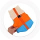 thumbnail image 5 of EeaseMX Chaleco de invierno para perro, impermeable, cálido, ropa para mascotas, suministros para mascotas, talla S, azul cielo, amarillo y naranja., 5 of 8