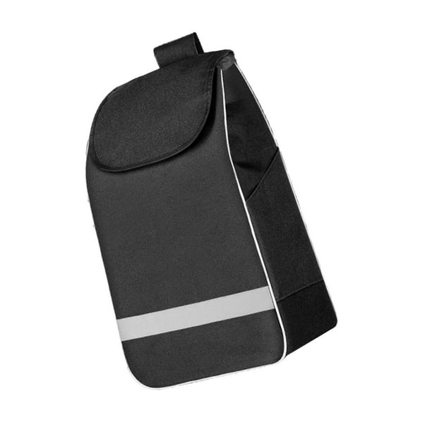 Carrito de compras plegable, bolsa de almacenamiento, carrito de equipaje de oficina, carrito, bolsa de repuesto Negro