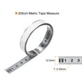 thumbnail image 2 of Self-Adhesive Measuring Tape 200cm Stainless Steel Metric Left to Right Read, 2 of 6