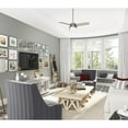 thumbnail image 5 of Hunter 44 inch Indoor Ceiling Fan with LED Light and Remote Control - Standard Mount Ceiling Fan, 3 Blades, For Bedroom, Living Room, or Kitchen - Sentinel 50394, Brushed Nickel, 5 of 15