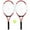 Red, variant on REGAIL 2Pcs Tennis Racket String Tennis Racquets with 1 Tennis Ball and Cover Bag
