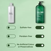 Botanic Hearth Tea Tree Shampoo – 100% Pure Tea Tree Oil, Vitamin C, Peppermint, Lavender & Rosemary Oil – Sulfate & Paraben Free, All Hair Types, 16 fl. oz