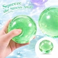 thumbnail image 4 of Coconut Oil Squishy Fidget Toy, 2.36in Slow Rising Stress Ball for Stress Relief, Clear Maltose Squeeze Toy for Kids Adults Anxiety Relief (Green), 4 of 7
