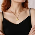thumbnail image 3 of 2 Collares De Cremación, Corazón De Amor, Acero Al Carbono, Contenedor De Joyería Dorado Sunnimix  Collar China, 3 of 8