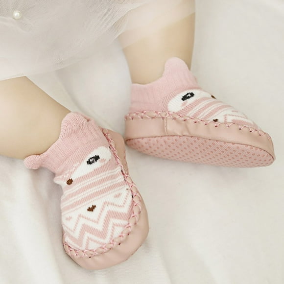Calcetines de bebé Calcetines de bebé con suela de puntos de goma antideslizante suela suave calcetines de dibujos animados bonitos para niños pequeños TOMSHOO Calcetines de bebé