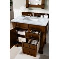 thumbnail image 2 of James Martin Vanities Brookfield 36" Single Vanity, Country Oak w/ 3 CM Carrara Marble Top, 2 of 7