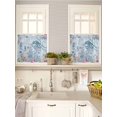 thumbnail image 5 of Blue Jellyfish Octopus 2 Panel Kitchen Curtains for Small Windows, Beach Nautical Ocean Coral Seahorse Bathroom Tier Curtain, Short Window Treatment for Bedroom/Living Room 55"x24", 5 of 6