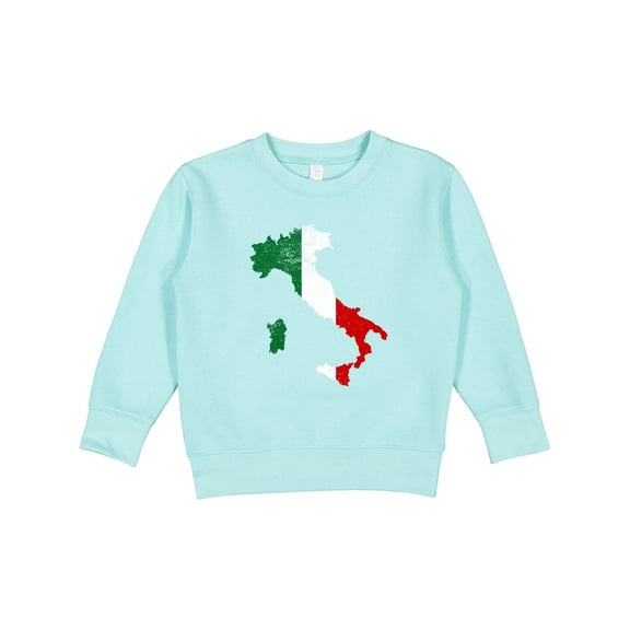 Inktastic Italian Map Flag Toddler Sweatshirt