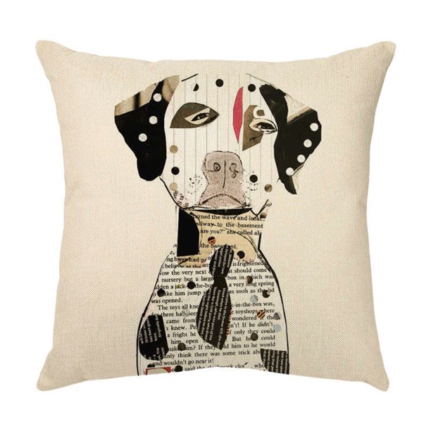 Funda de almohada Estilo de dibujos animados Funda de almohada de impresión digital de lino Wmkox8yii HFSH3380