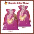 thumbnail image 2 of Naloa Cute Pink Axolotl A Drawstring Christmas Bags, 3D Xmas Gift Bags, Christmas Wrapping Bags, Xmas Goodie Bags, Treat Pouch Bags, Party Favor Bags-Medium, 2 of 9