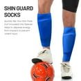thumbnail image 6 of walmeck 1 Pair Shin Guard Socks Men Women Soccer Shin Socks Football Calf Sleeves, 6 of 7