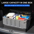 thumbnail image 3 of golytefs 60L Car Trunk Storage Box with Lid & Handles Large Capacity Folding Storage Case, 3 of 9