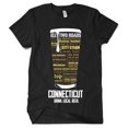 thumbnail image 2 of Connecticut Beer Shirt - Black Beer Lover Gift for Dad | Small Size Beer T-Shirt, 2 of 2