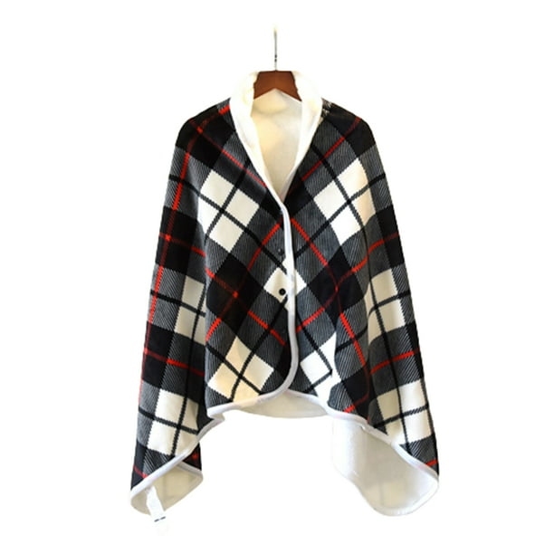 Monstrate Manta de poliéster para invierno y otoño, portátil, plegable, de repuesto, reutilizable, Rectangular, térmica, cálida, para mantener el Suministros térmicos Negro Blanco Tipo 3 Monstrate HA071591-04