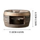 thumbnail image 3 of Juego de estufa para tostar té | Calentador de té de cerámica con vela para la ceremonia del té | Material de alta temperatura apto para uso alimentario | Potenciador de aroma a temperatura, 3 of 7