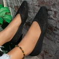 thumbnail image 7 of uvwlwu Fashionable Women's Casual Shoes Breathable Flat On Pointed Toe Loafers For Everyday Relaxation(Black,6.5), 7 of 7